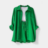 Dvoudílná letní souprava topu a šortek