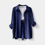 Dvoudílná letní souprava topu a šortek