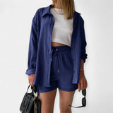 Dvoudílná letní souprava topu a šortek