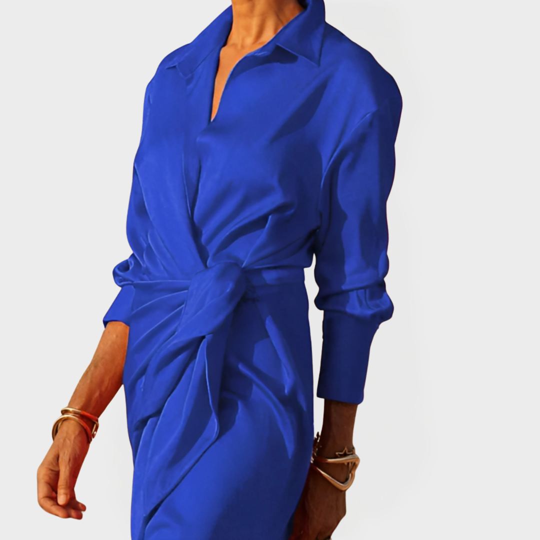 Dlouhé šaty pro slavnostní příležitosti s mašlí