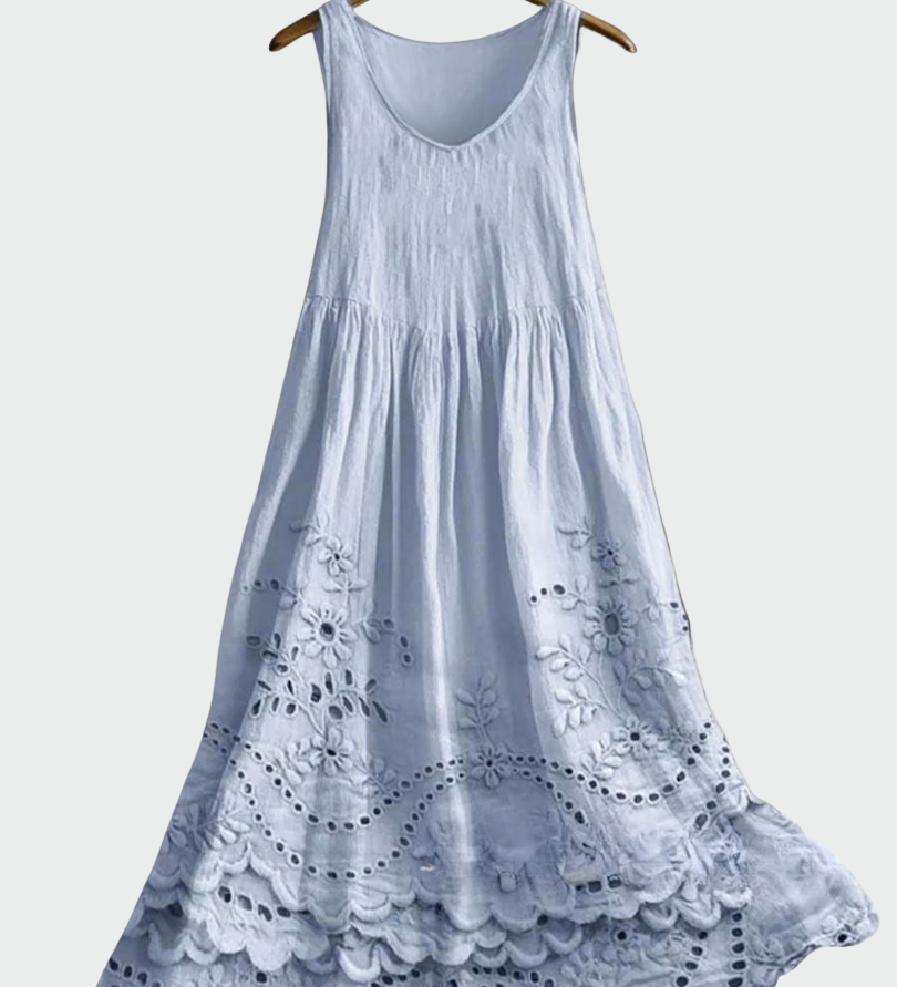 Šaty s anglickou krajkou