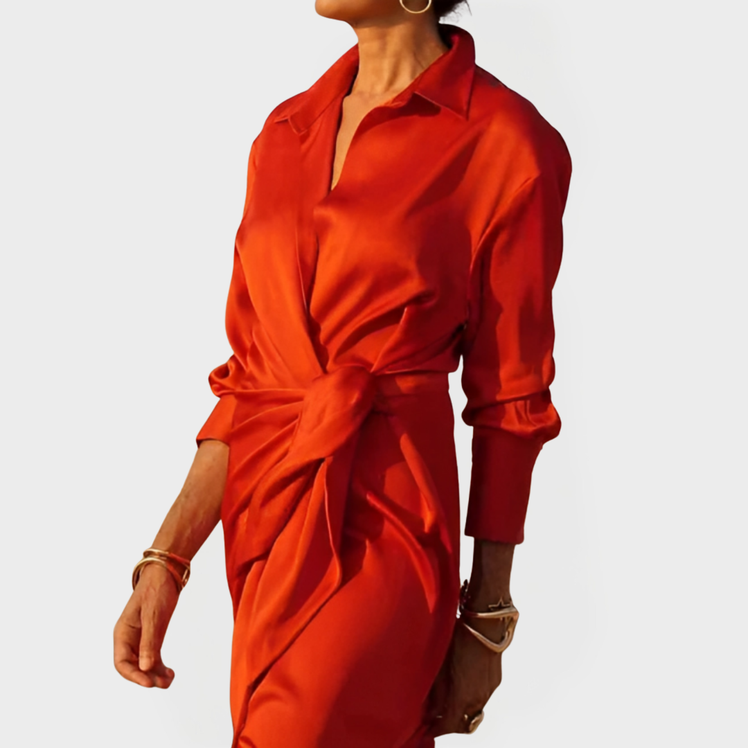 Dlouhé šaty pro slavnostní příležitosti s mašlí