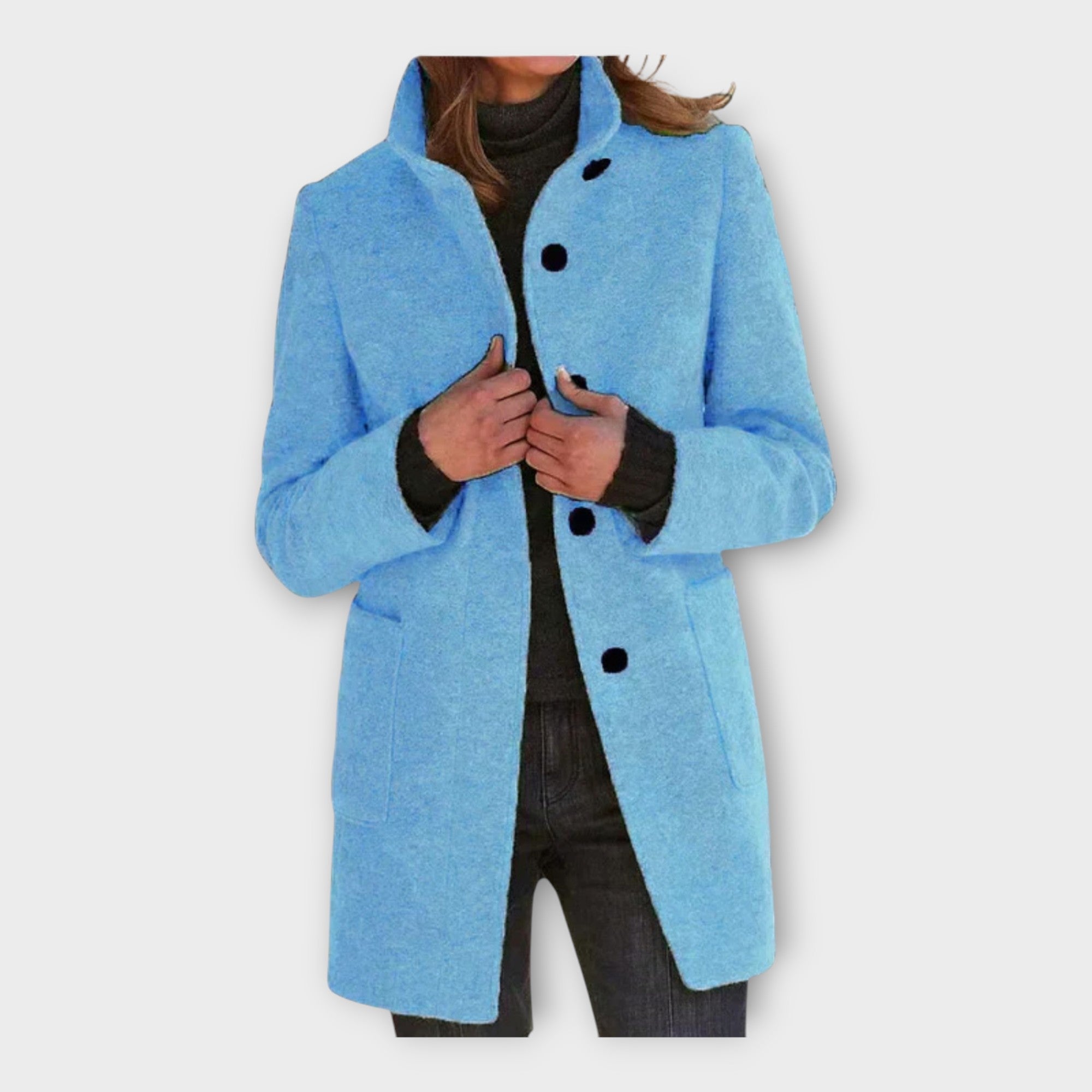 Elegantní kabát s nadčasovým střihem