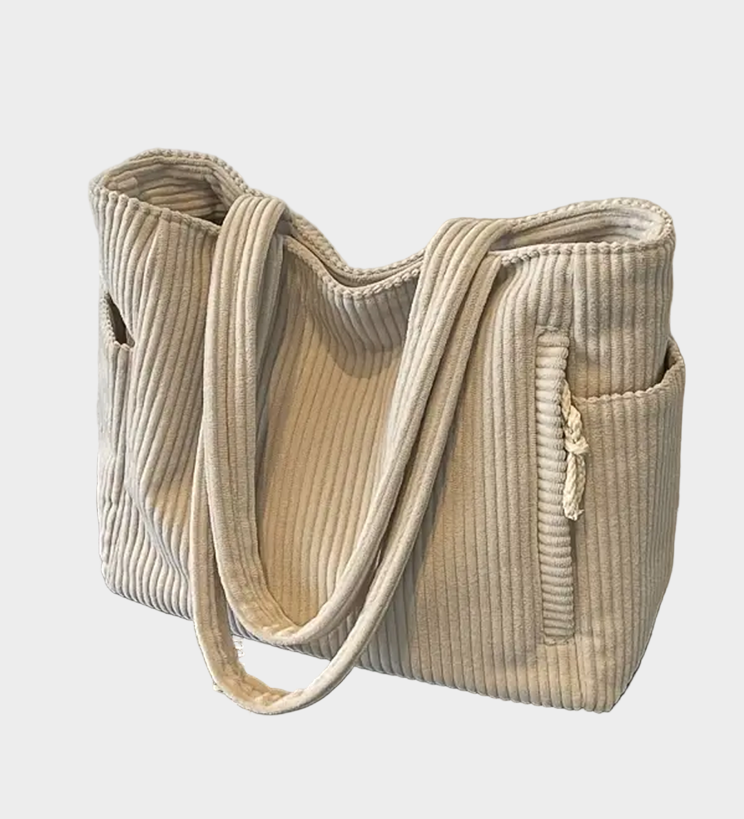 Pletená Taška Přes Rameno s Detailním Šňůrkovým Vzorem a Moderním Designem