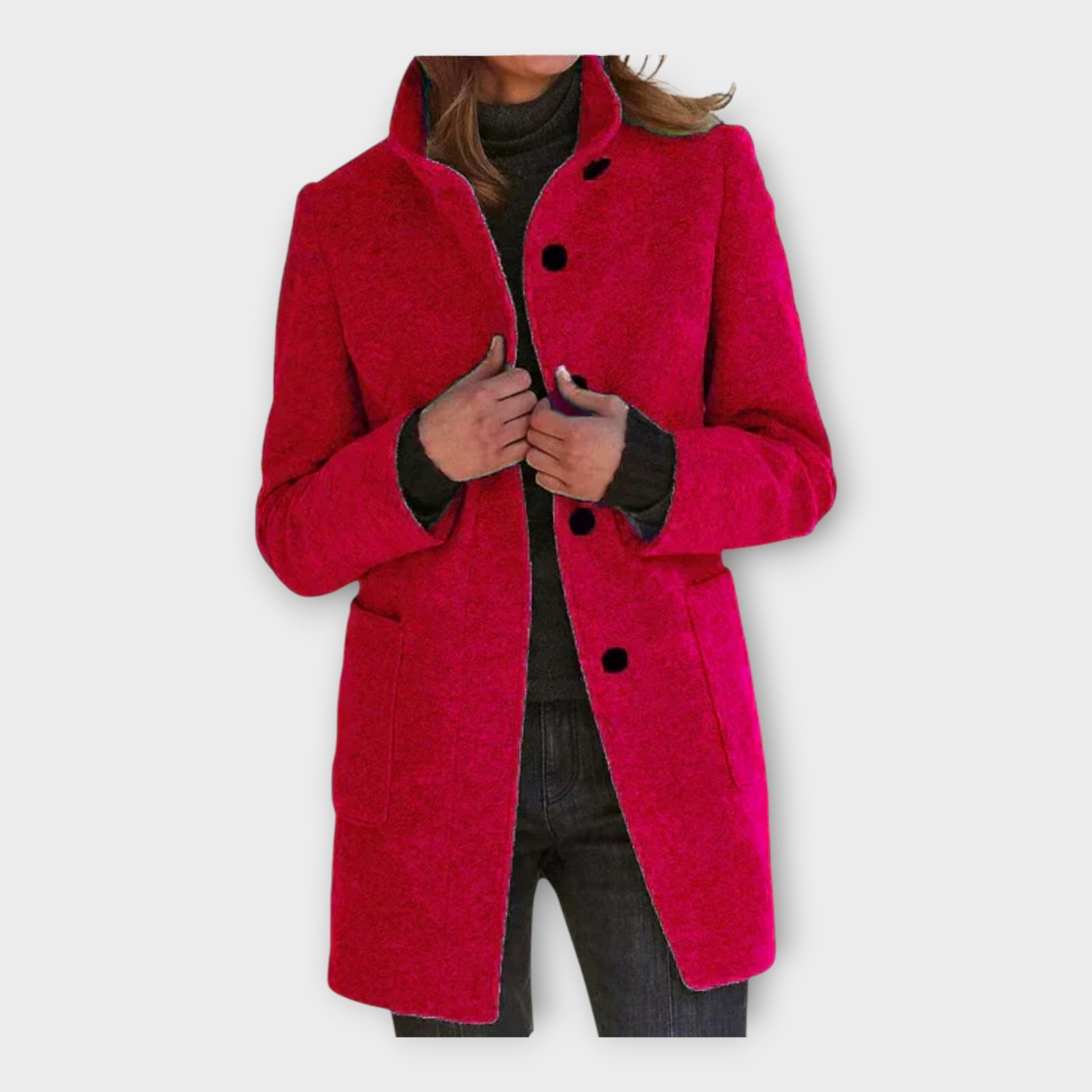 Elegantní kabát s nadčasovým střihem