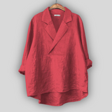 Lněná blůza “Růžová Aura”