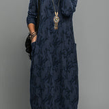 Cassie | Ležérní zimní šaty s kulatým výstřihem