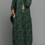 Cassie | Ležérní zimní šaty s kulatým výstřihem