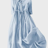 Šaty s Elegantním Límcem