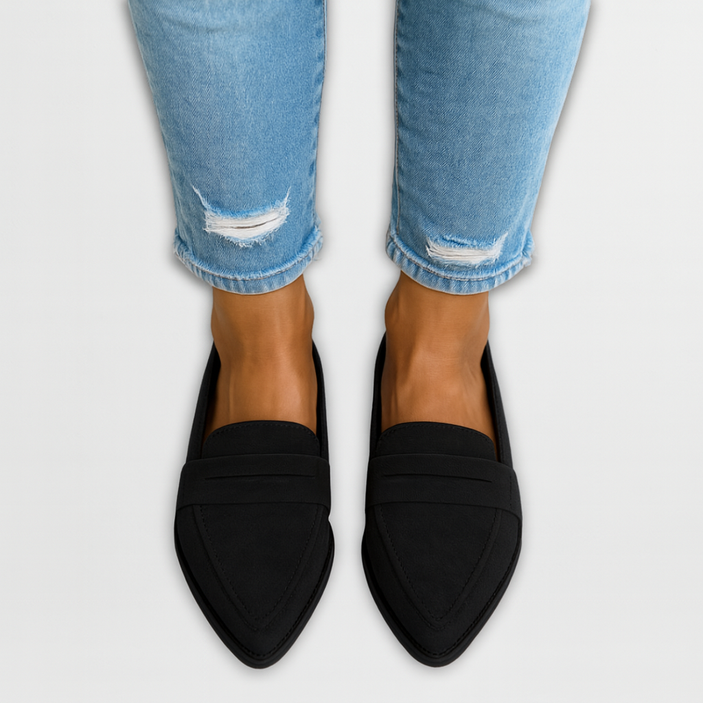 Nadia - Sued Loafers