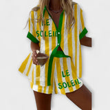 Halora – Žlutý lněný styl s šarmem