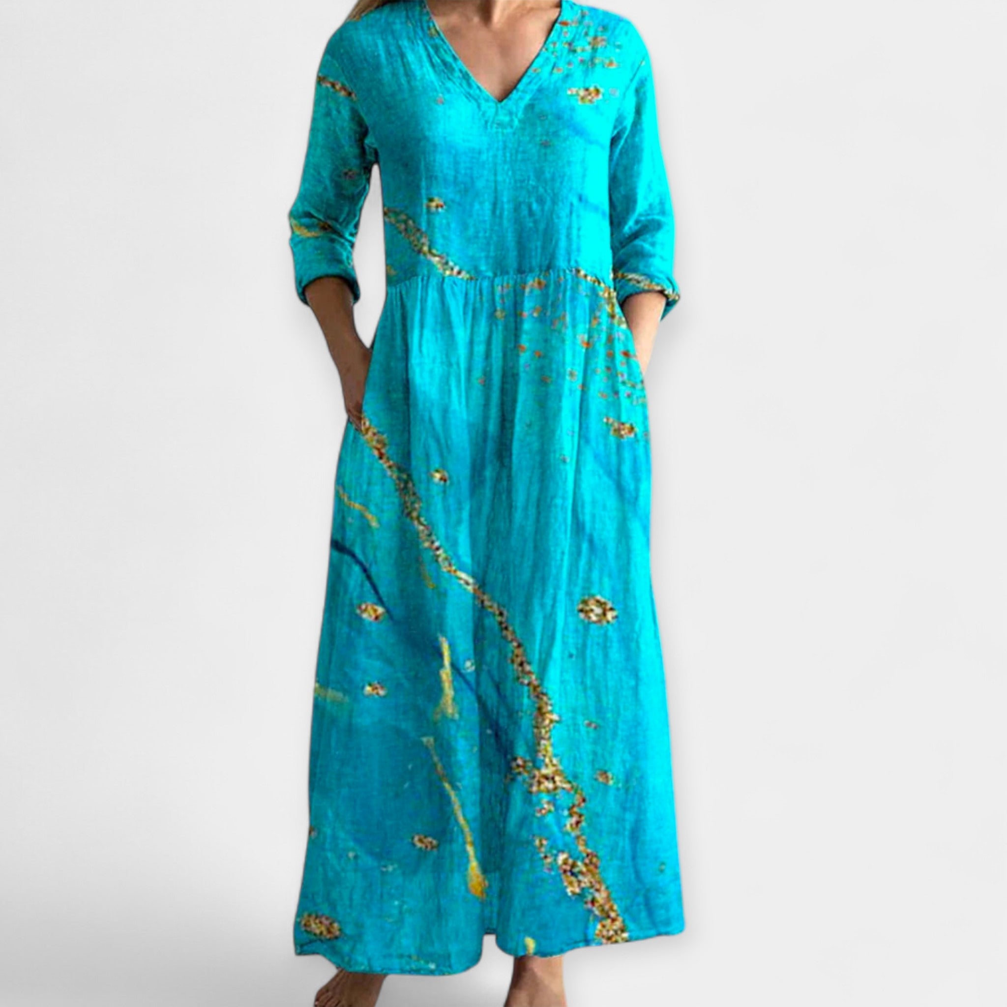 Lehké květinové šaty