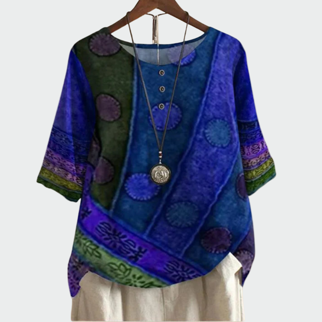 Měkké tričko s uměleckým vzorem