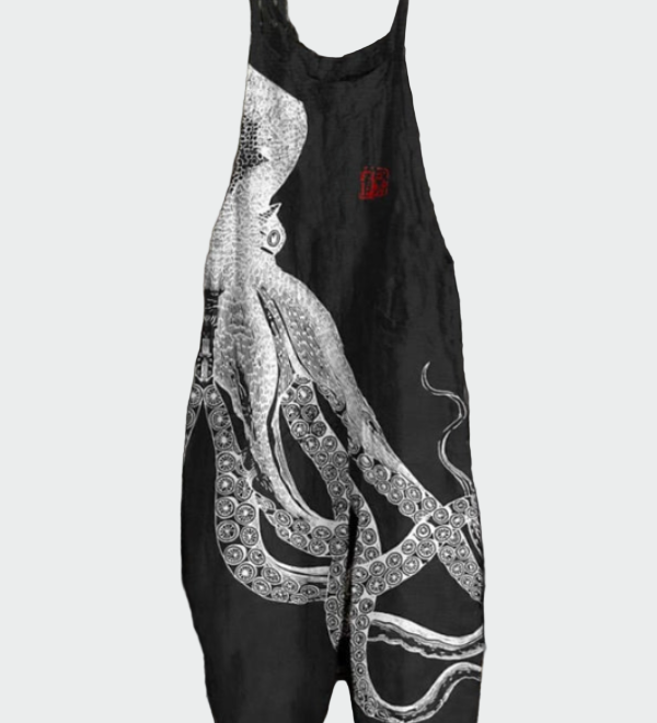 Dámský overal s širokými nohavicemi