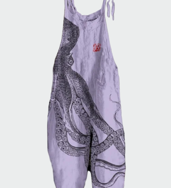 Dámský overal s širokými nohavicemi