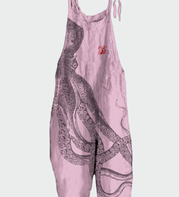 Dámský overal s širokými nohavicemi