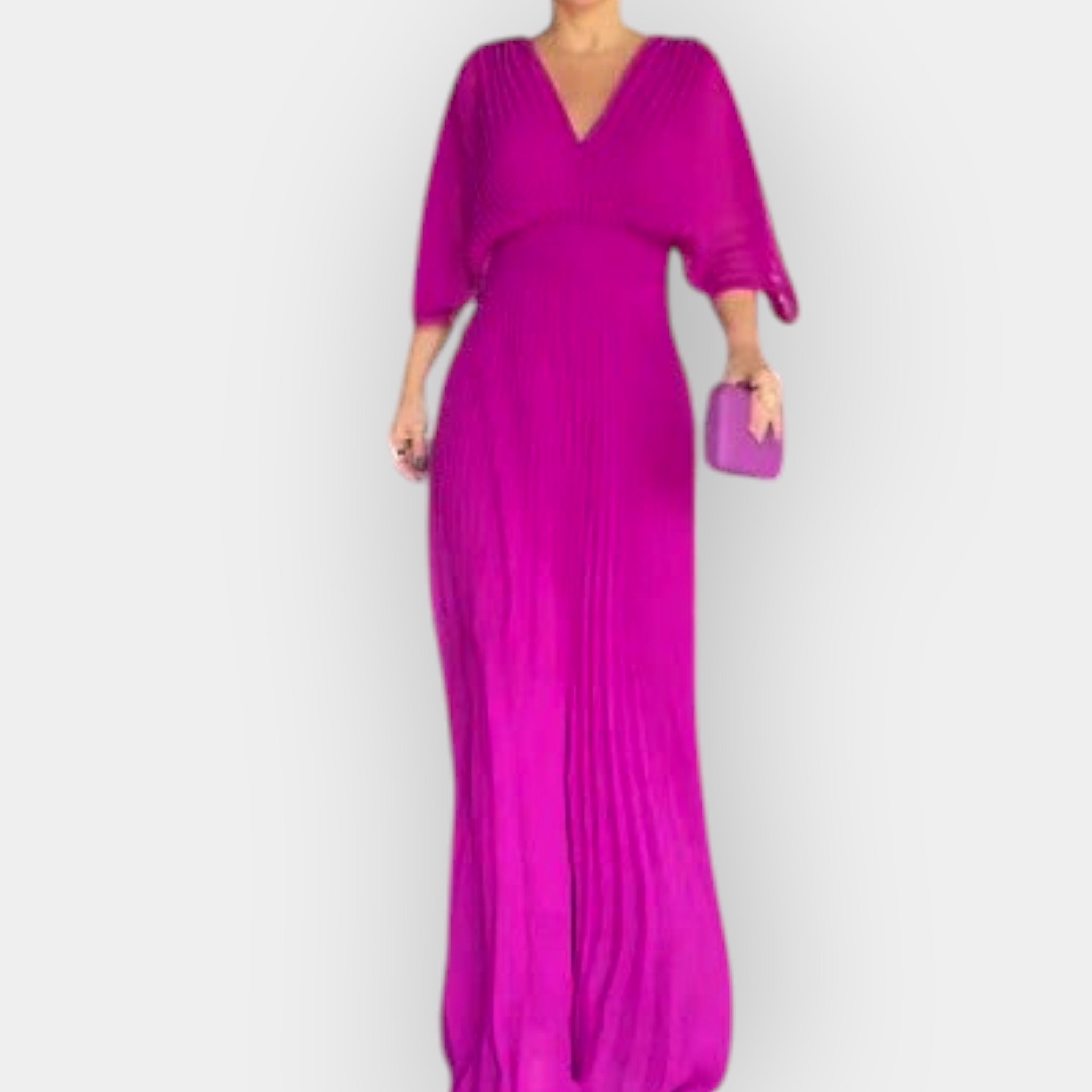 Elegantní Plisované Šaty se Stylovou Siluetou