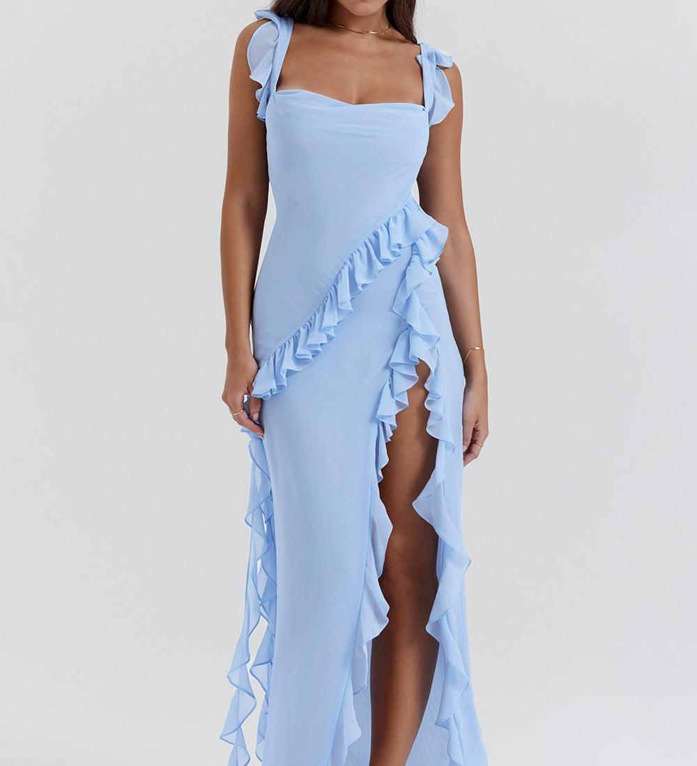 Meissa | Šaty s asymetrickými volány