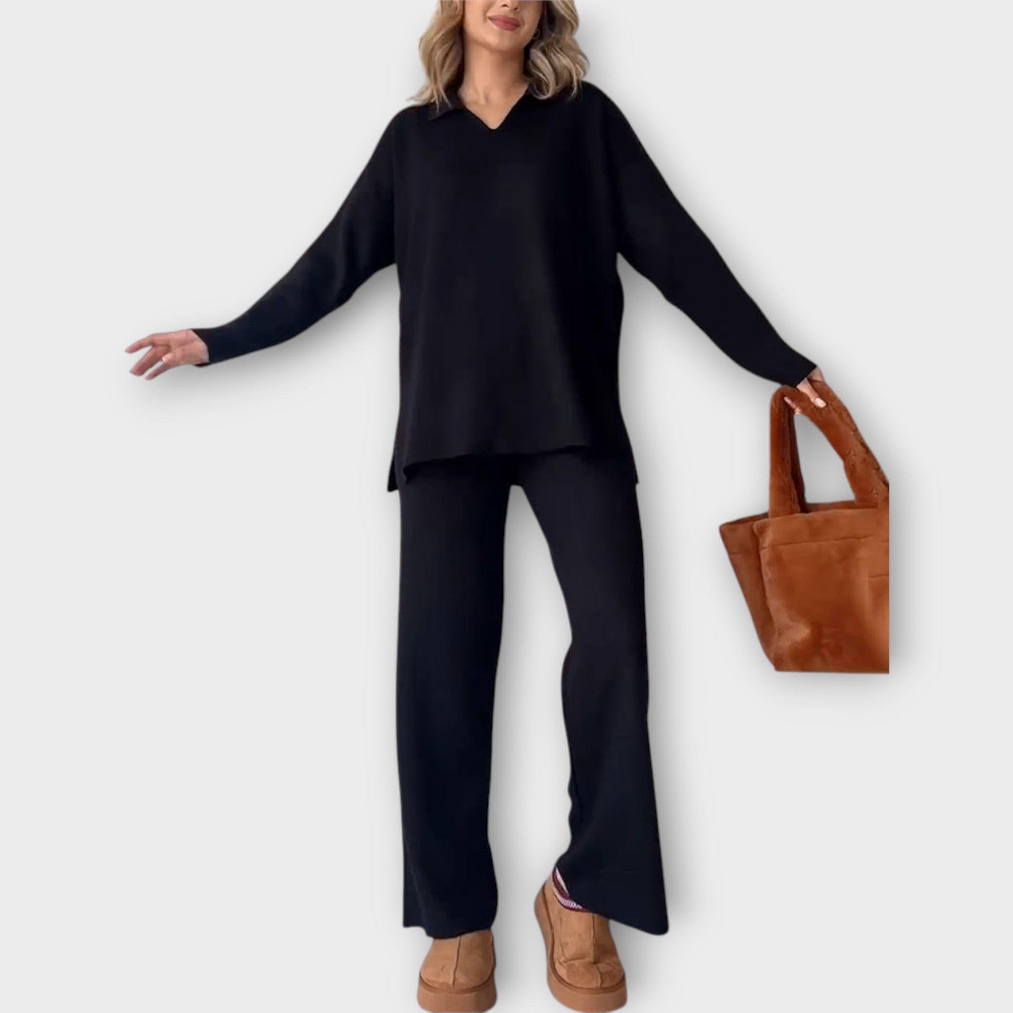 Sada s Uvolněnou Siluetou a Minimalistickým Designem