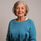 Pletená Blůza s Lesním Motivem